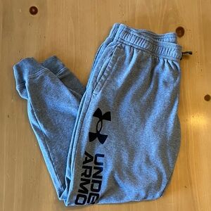 Under Armour Gray Joggers with Black Logo